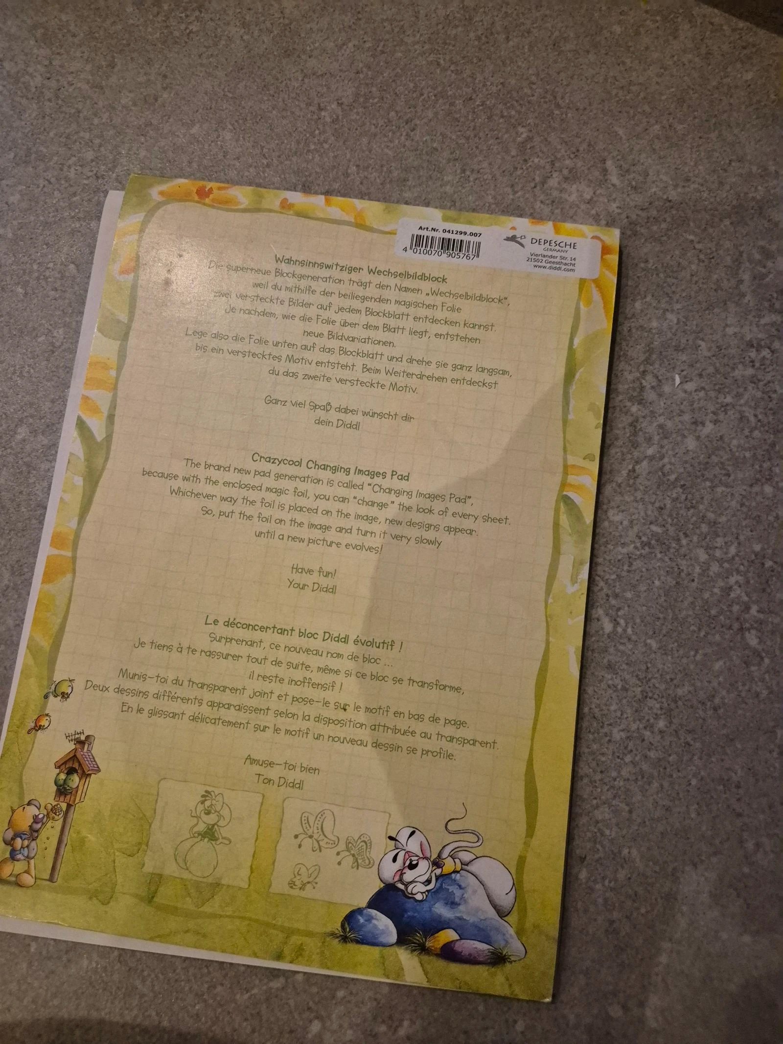 Diddl bloco A5 nº 371 – photo 3